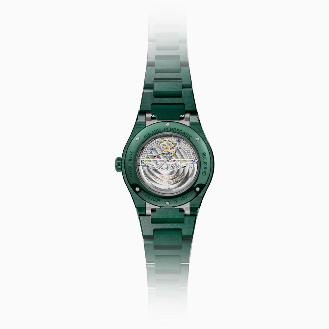 Girard Perregaux Laureato 38 mm Green Ceramic Aston Martin Edition
