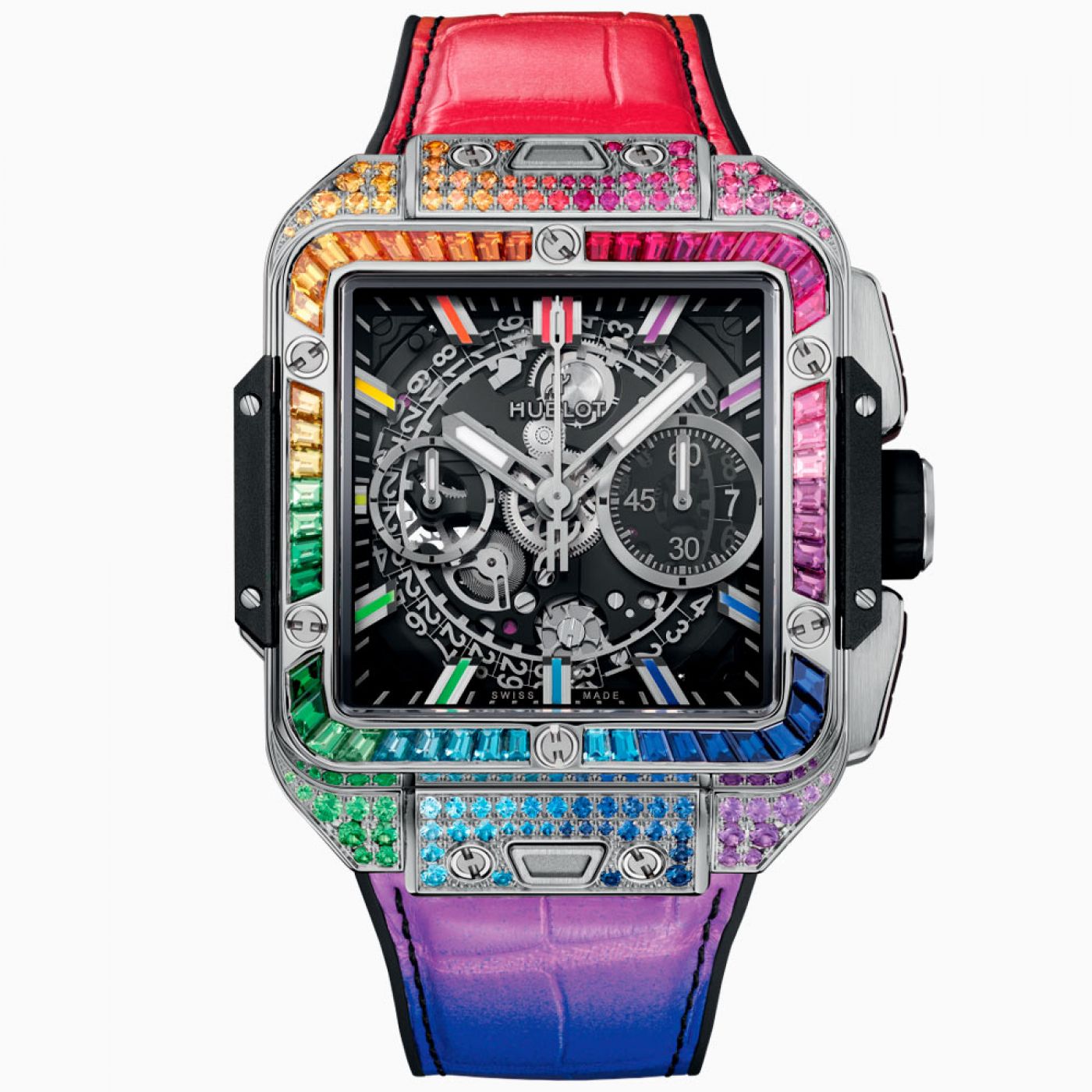 Hublot Square Bang Unico Titanium Rainbow