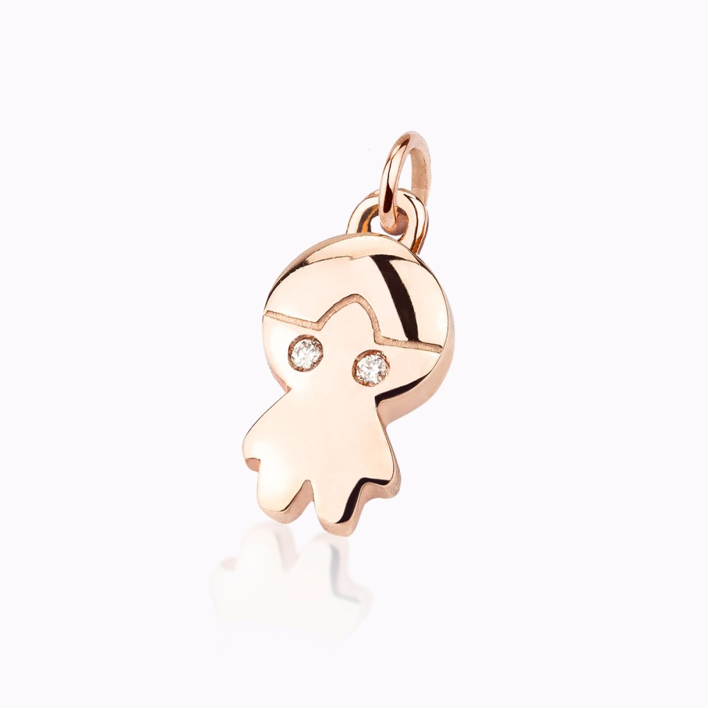Pulsera de hilo con charm con forma inicial P de diamantes
