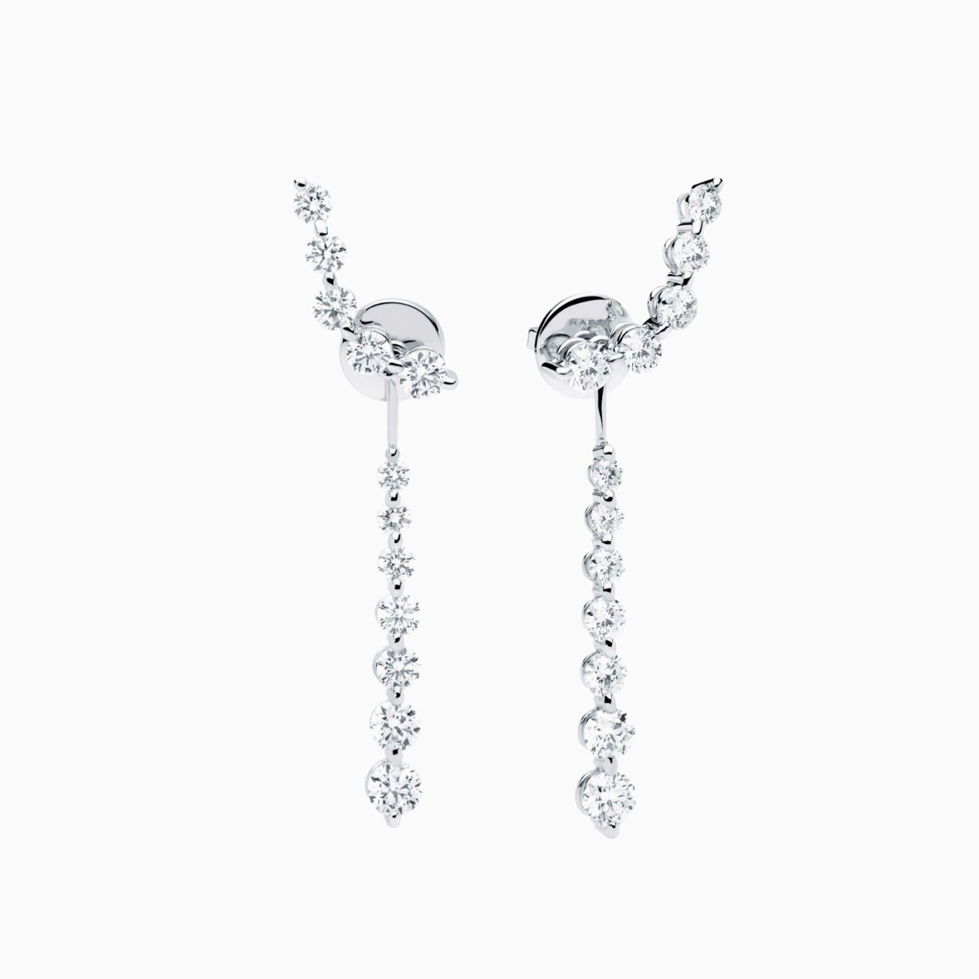 Pendientes de oro blanco con diamantes