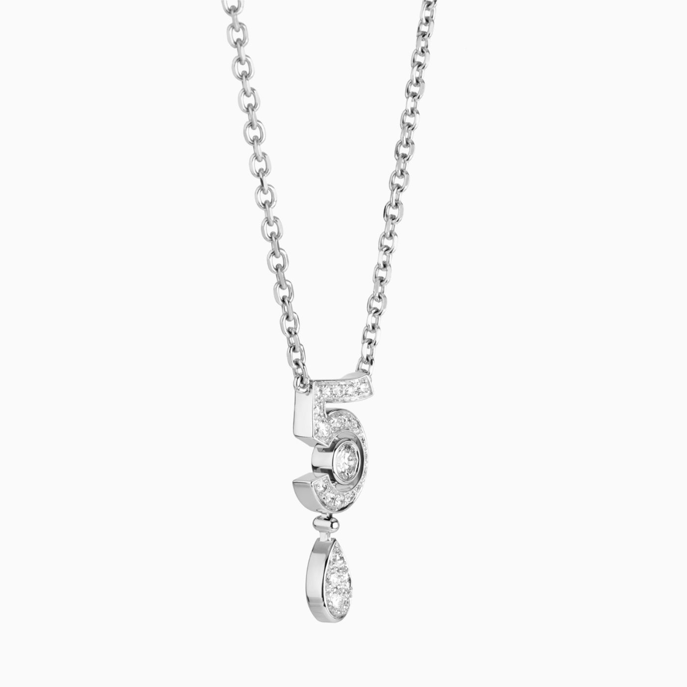 Necklace CHANEL Eternal Nº5 white gold