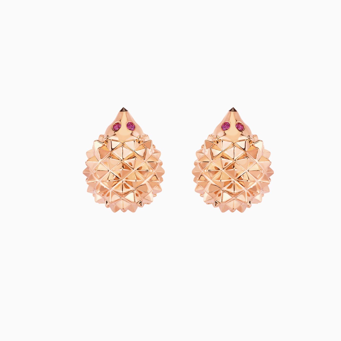 Ruby Hedgehog Boucheron Earrings 