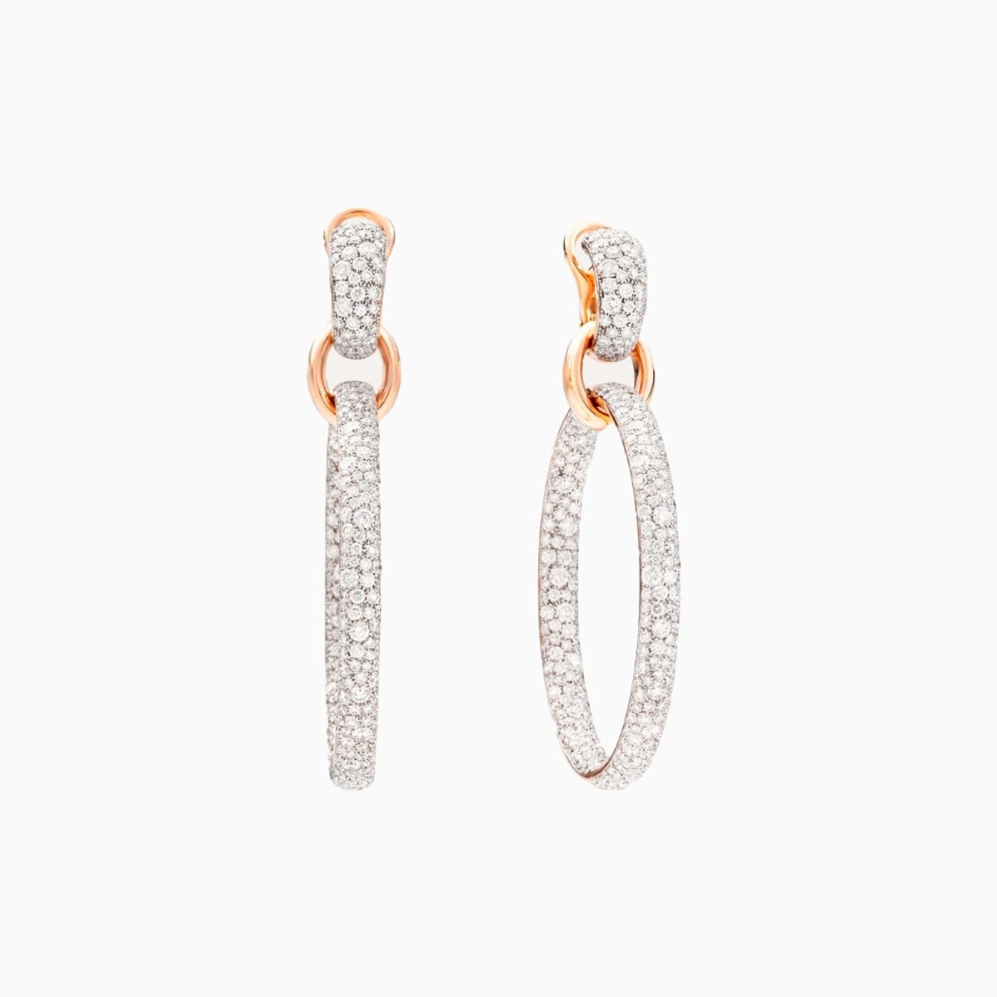 Pendientes de aro Iconica con diamantes