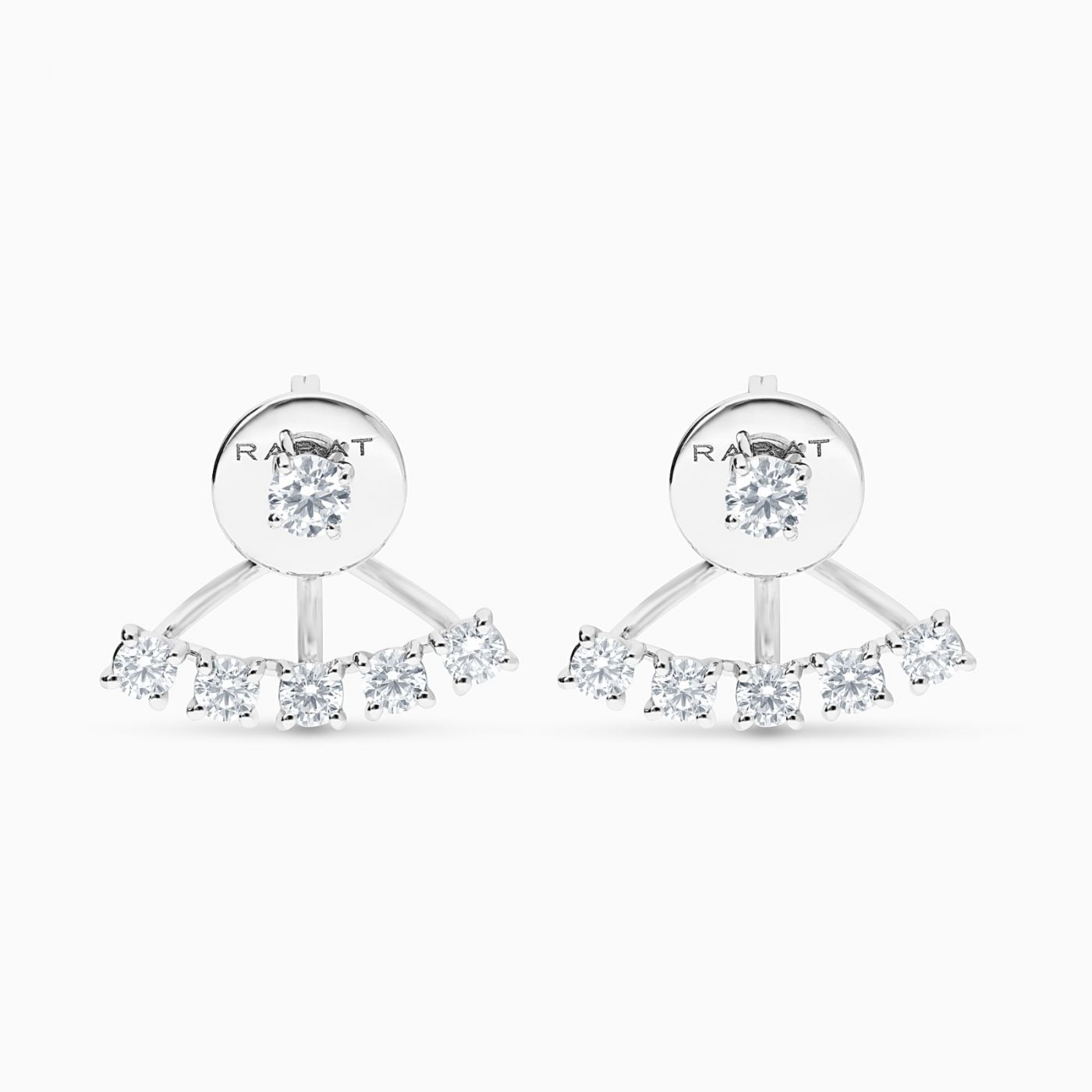 Pendientes de oro blanco con diamantes