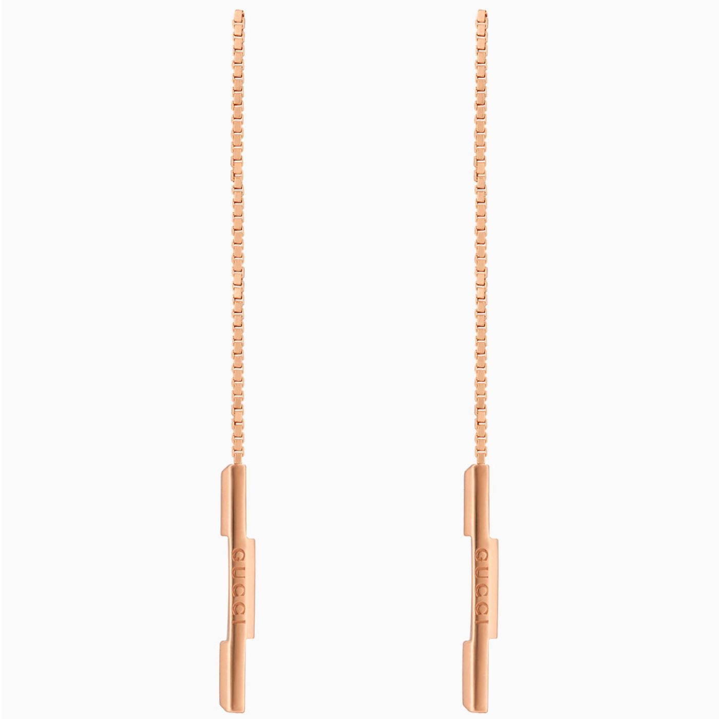 Earrings Gucci Link to Love pink gold
