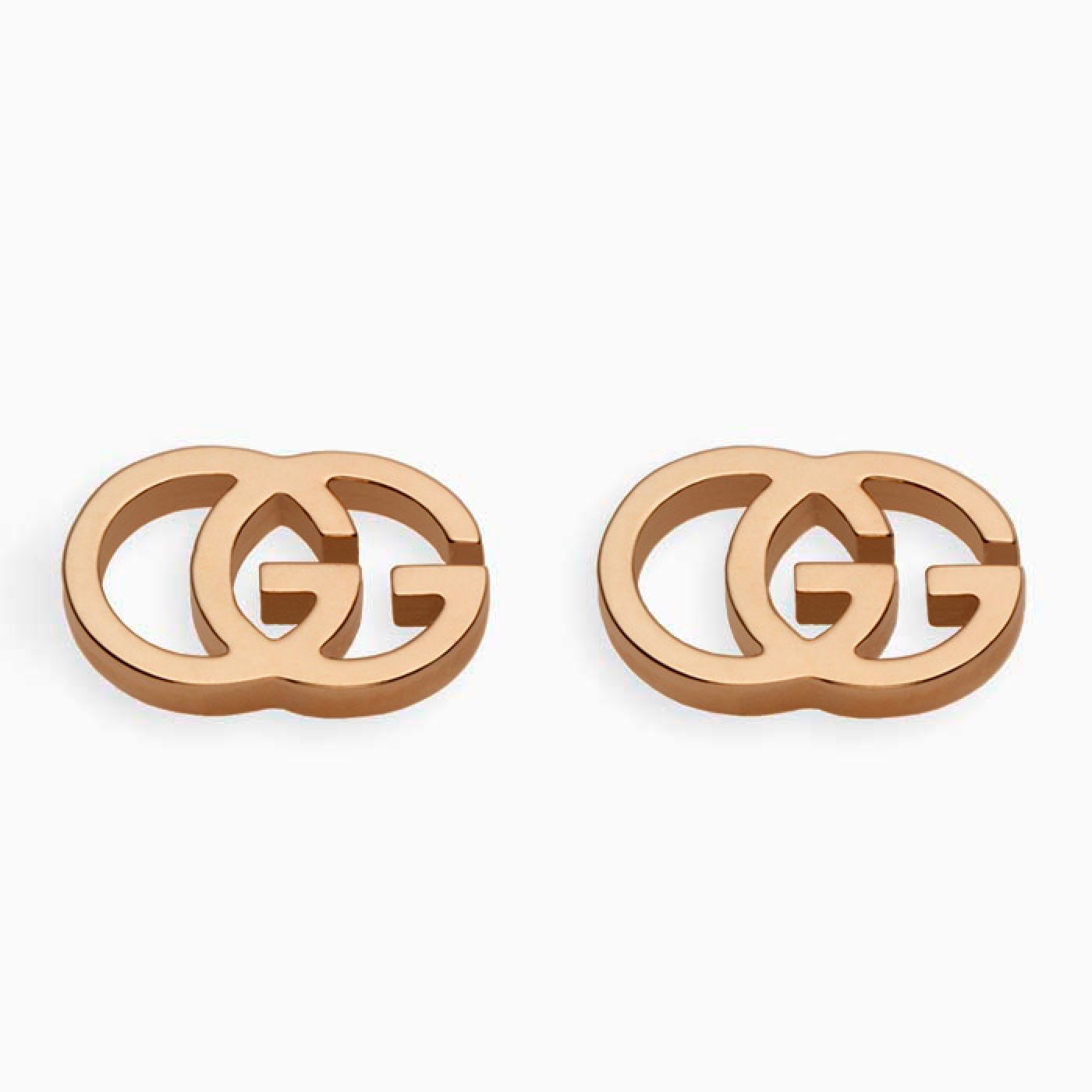 Pendientes Gucci GG Running de oro rosa