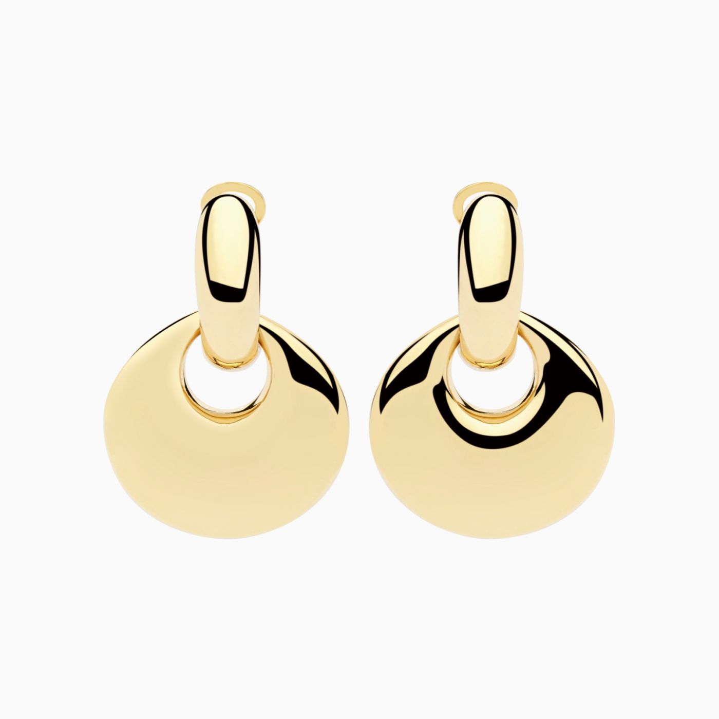Pendientes lágrima de oro amarillo
