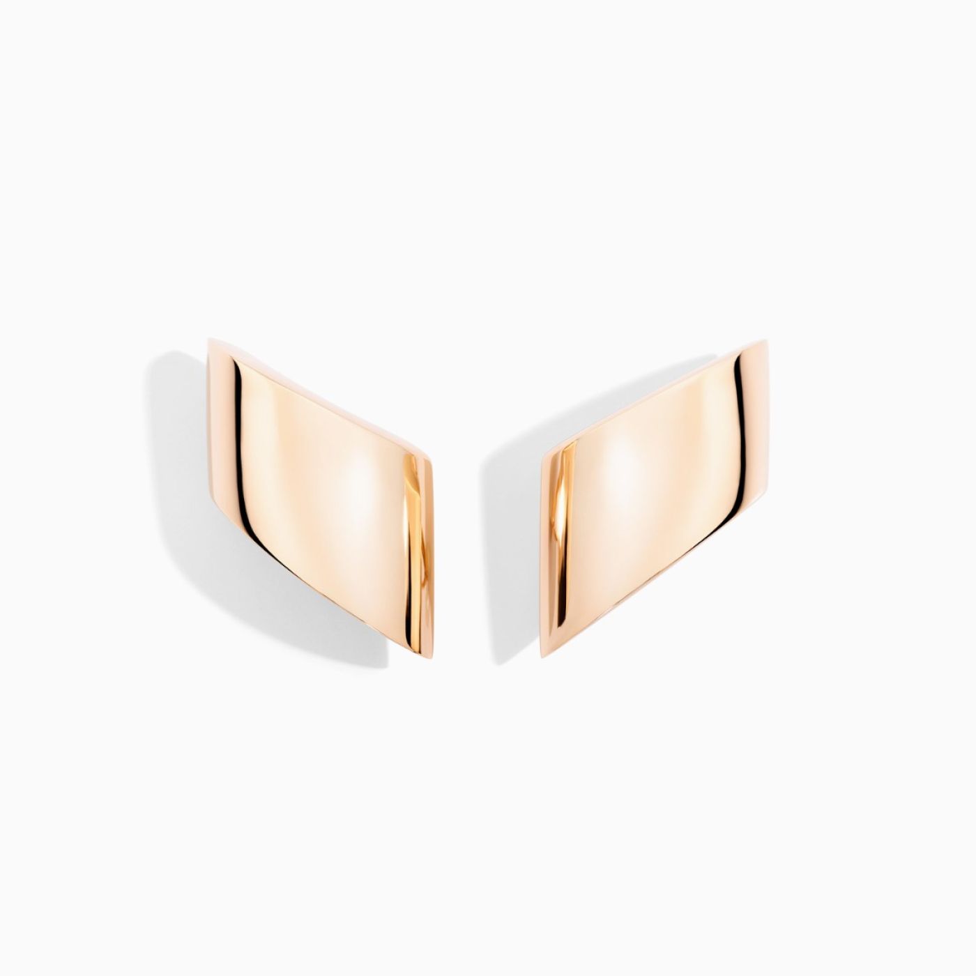 Vhernier vague rose gold earrings