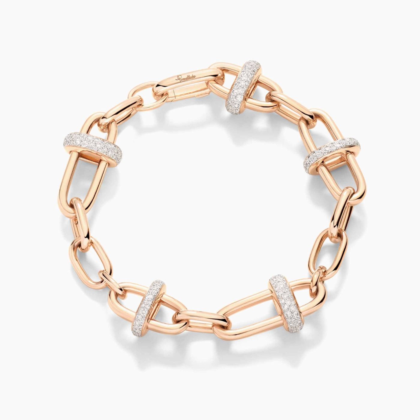 Pulsera Iconica de eslabones con diamantes