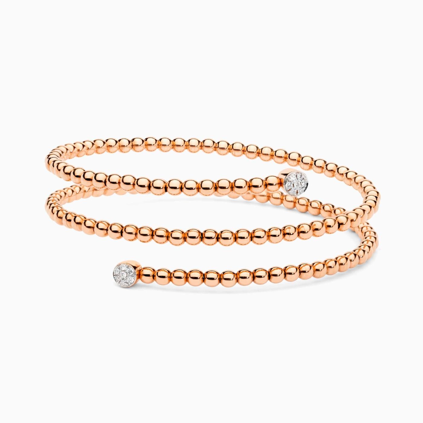 RABAT rose gold 18 kts. bracelet with diamonds