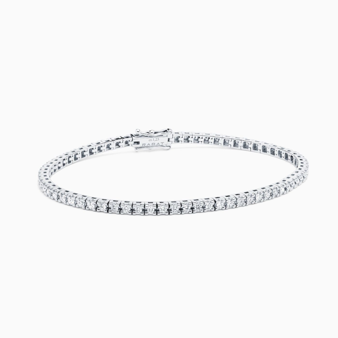 Riviere bracelet with diamonds