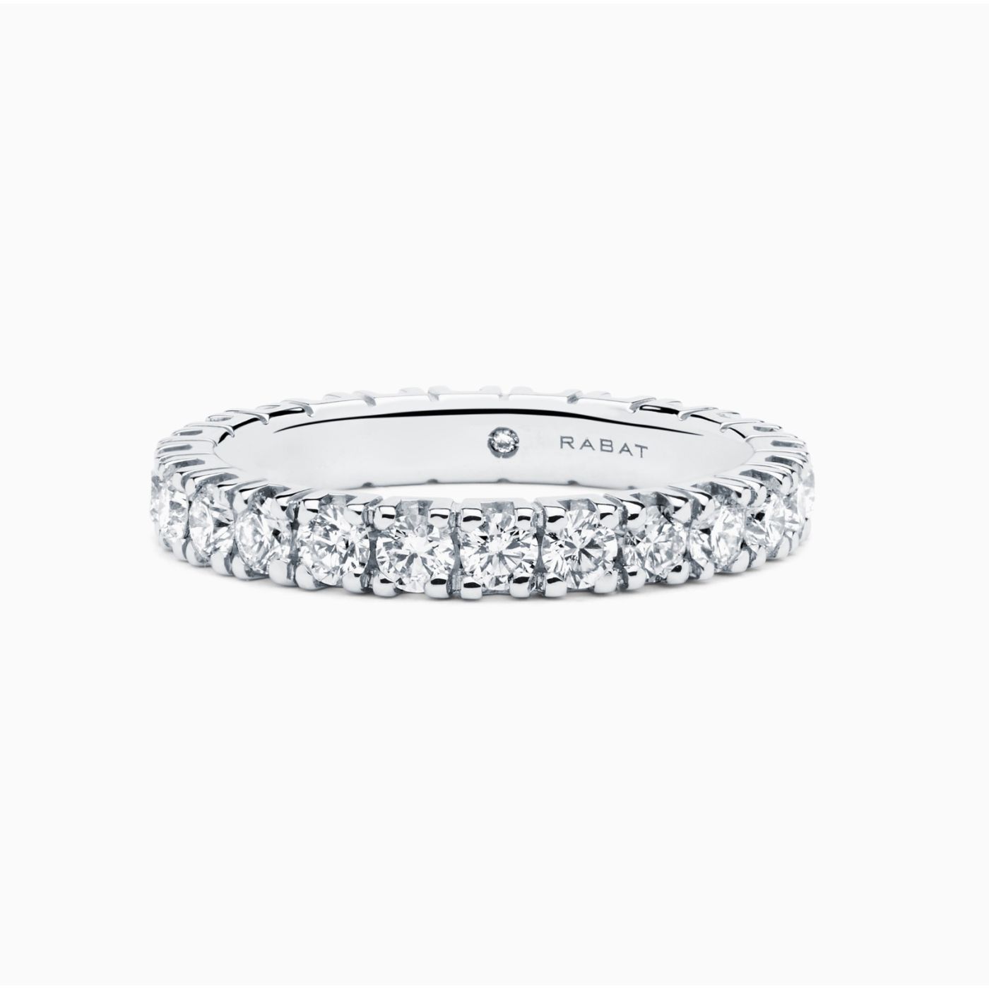 Anillo alianza de compromiso con diamantes Rabat Poetic