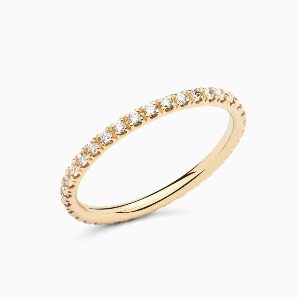 Anillo alianza de compromiso con diamantes Rabat Always U