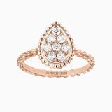 Anillo Boucheron Serpent Boheme de oro rosa con diamantes