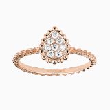 Anillo Boucheron Serpent Boheme de oro rosa con diamantes