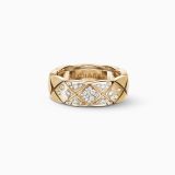 Anillo CHANEL Coco Crush S de oro beige con diamantes