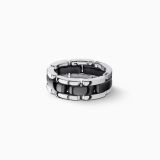Anillo CHANEL Ultra M de oro blanco y cerámica negra