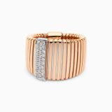 Rose gold and diamonds Tubogas ring