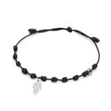 Charm con forma de mano de Fátima de oro blanco con diamantes