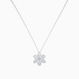 Colgante flor de diamantes