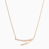 Colgante rivière de oro rosa con diamantes