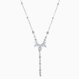 White gold pendant necklace with diamonds
