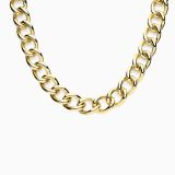Yellow gold link necklace