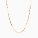 Collar de eslabones de oro rosa