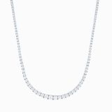 Collar rivière de oro blanco con diamantes en degradé