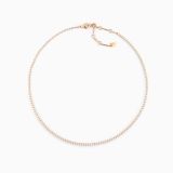 Collar rivière de oro rosa con diamantes