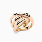 Rose gold cross ring