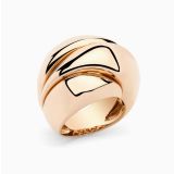 Anillo ancho de oro rosa