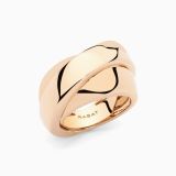 Anillo entrelazado de oro rosa
