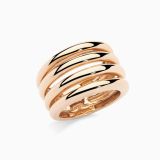 Anillo ancho de oro rosa 