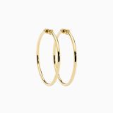Pendientes de aro grande de oro amarillo