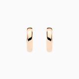 Pendientes de aro de oro rosa