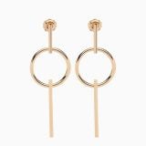 Gold Circular Earrings 