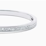 White gold bracelet with princess-cut diamonds in white gold