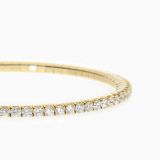 Pulsera riviere de oro amarillo con diamantes blancos talla brillante