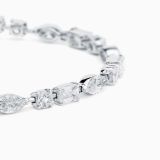 White gold riviere bracelet with diamonds