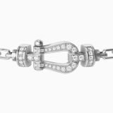 Fred Force 10 medium buckle in white gold with diamonds