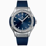 Hublot Classic Fusion Titanium Blue Diamonds