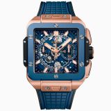 Hublot Square Bang Unico King Gold Blue Ceramic