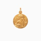 Medalla infantil en oro amarillo 