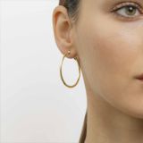 Pendientes de aro grande de oro amarillo