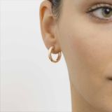 Mini Hoop Earrings in Rose Gold