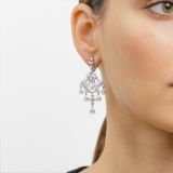 White gold earrings with diamonds