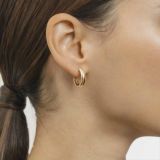 Mini Hoop Earrings in Rose Gold