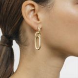 Pendientes de eslabones de oro amarillo