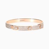 Rose gold bracelet with diamond pavé